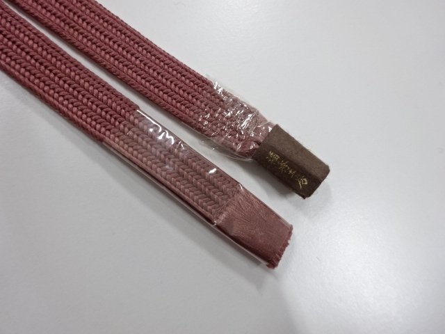  未使用品　正絹　帯留め用　手組四分紐